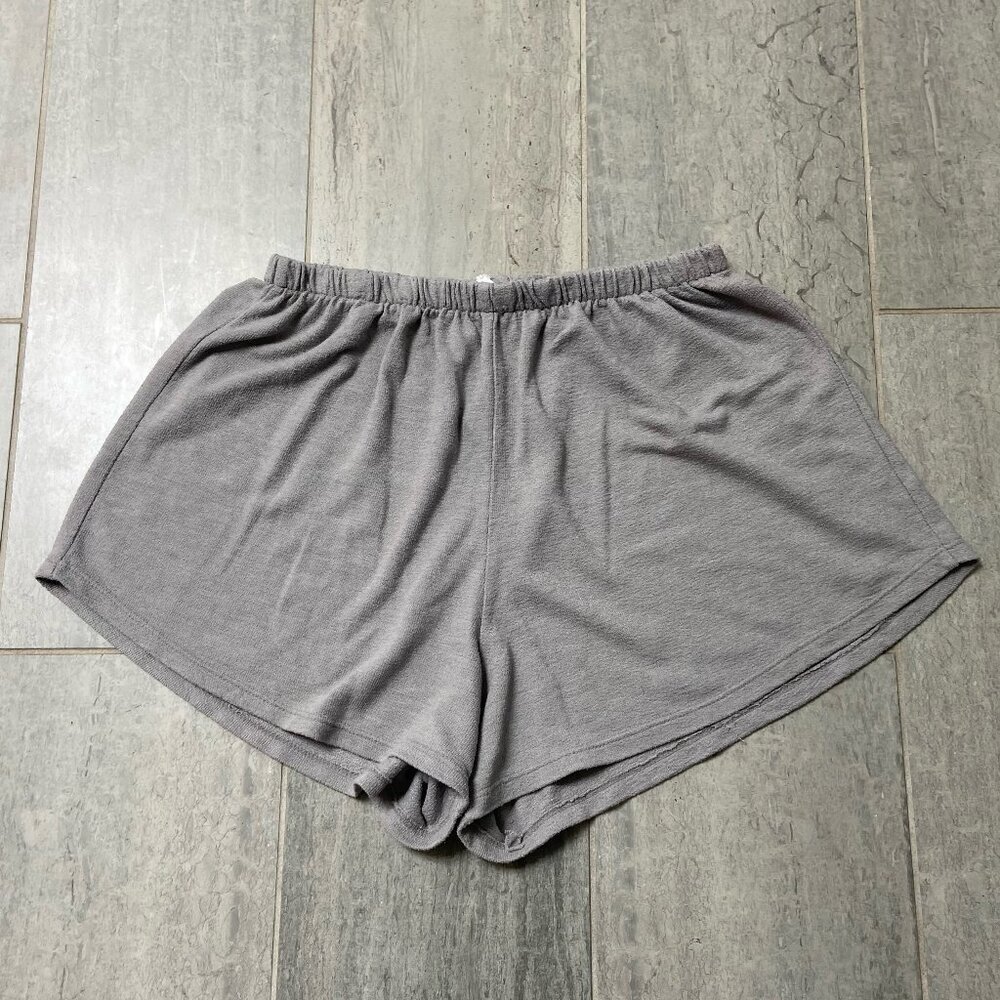Project Social T High Rise Elastic Waist Loungewear Shorts Gray Size Large